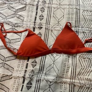 beautiful burnt orange zaful swim top!
